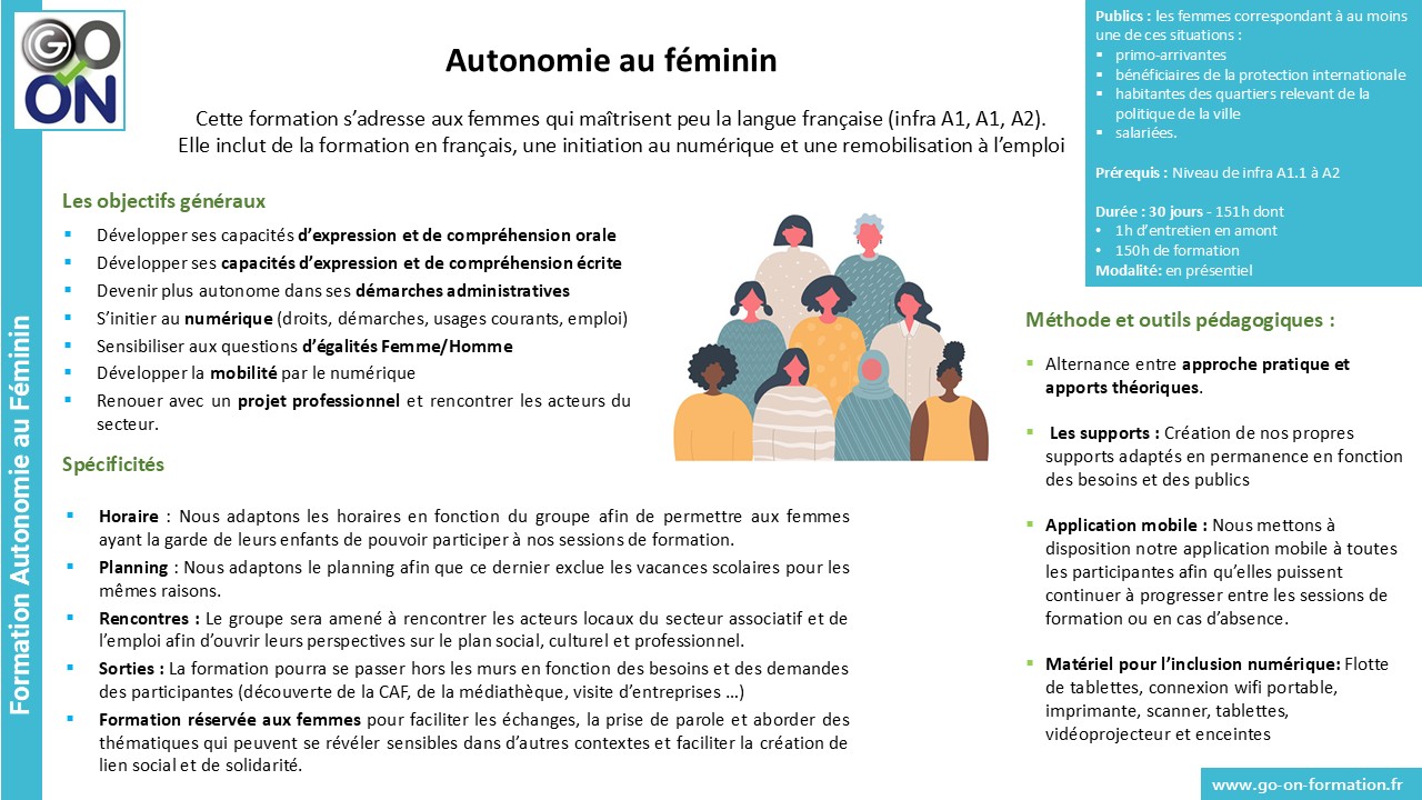 programme autonomie au féminin